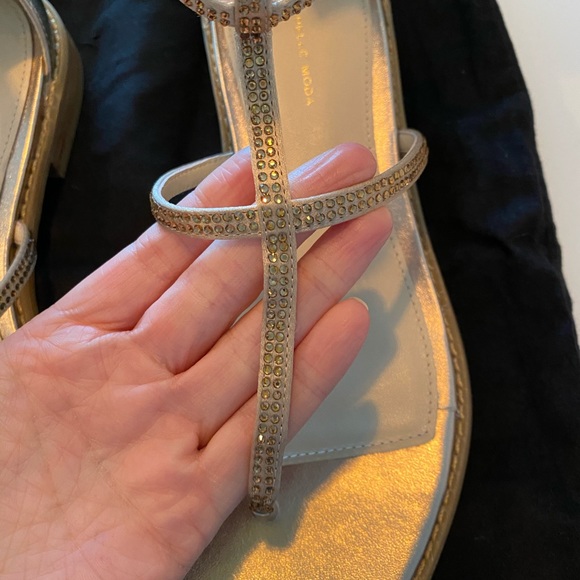 Pelle Moda Metallic Sandals 7.5 - Picture 3 of 7